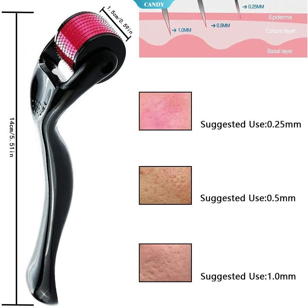 Derma Roller 0.5 Mm Hair & Skin System